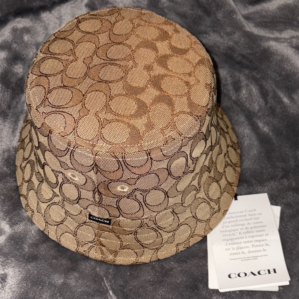 Coach Signature Jacquard Bucket Hat